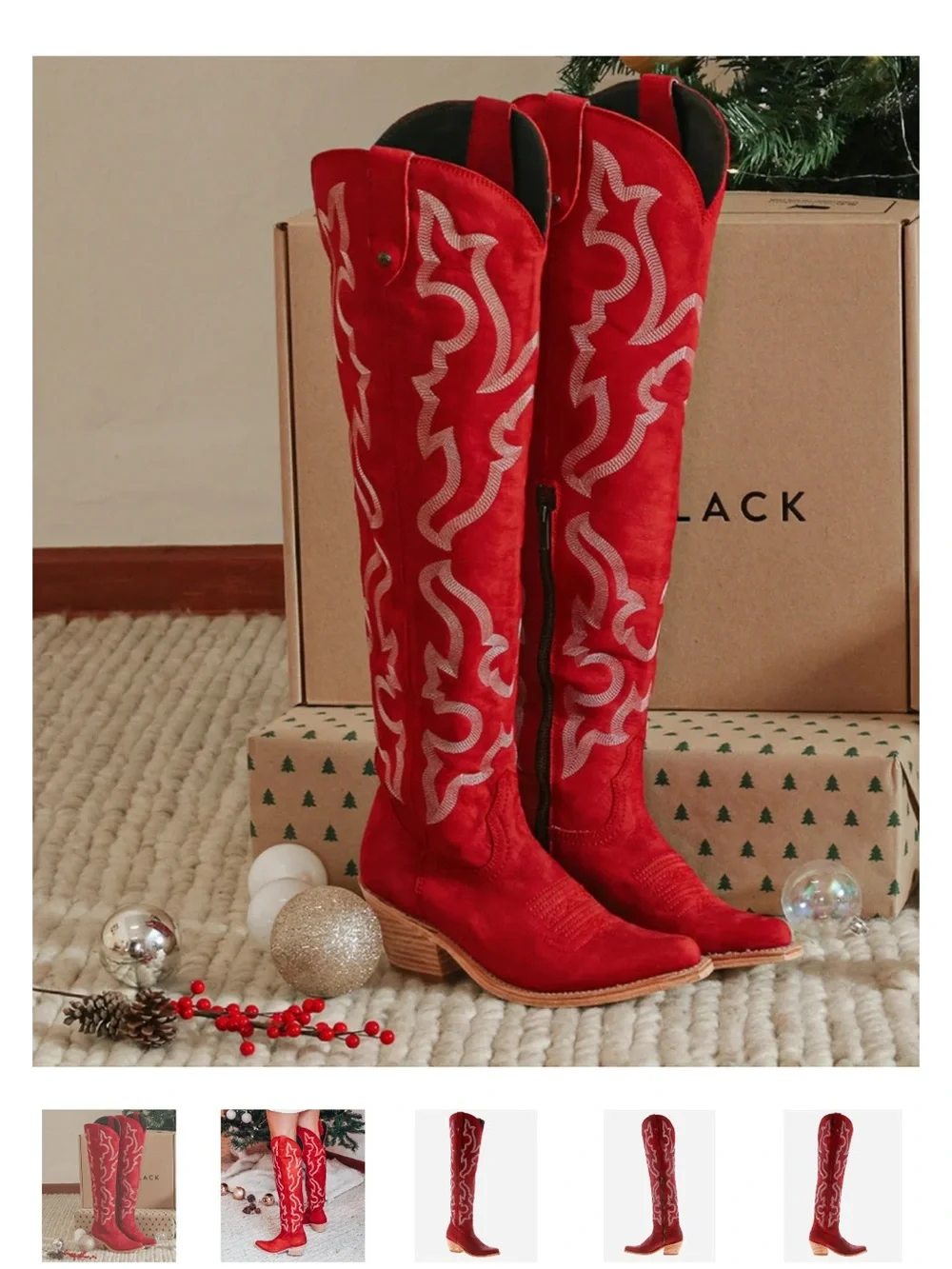 Liberty Black Boots over the Knee Western Boots